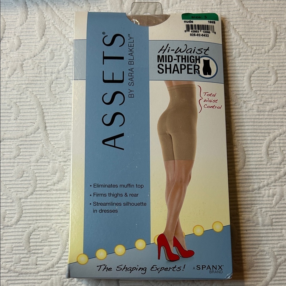 Spanx Assets By Sara Blakely Hi-Waist Shaper In Nude. Nwt. Size 3